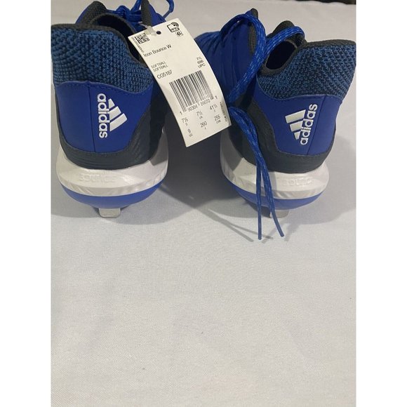 New Women’s Size 9 Blue Adidas Icon Bounce Metal Softball Cleats CG5187 - Picture 7 of 9